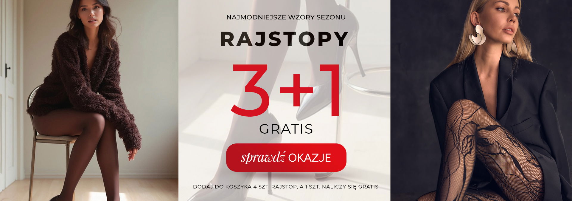 Rajstopy na zimę w promocji 3+1 Gratis