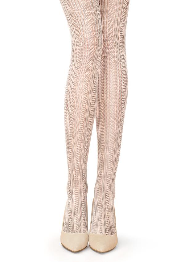 Rajstopy Żakardowe Stella B17 Marilyn, beige