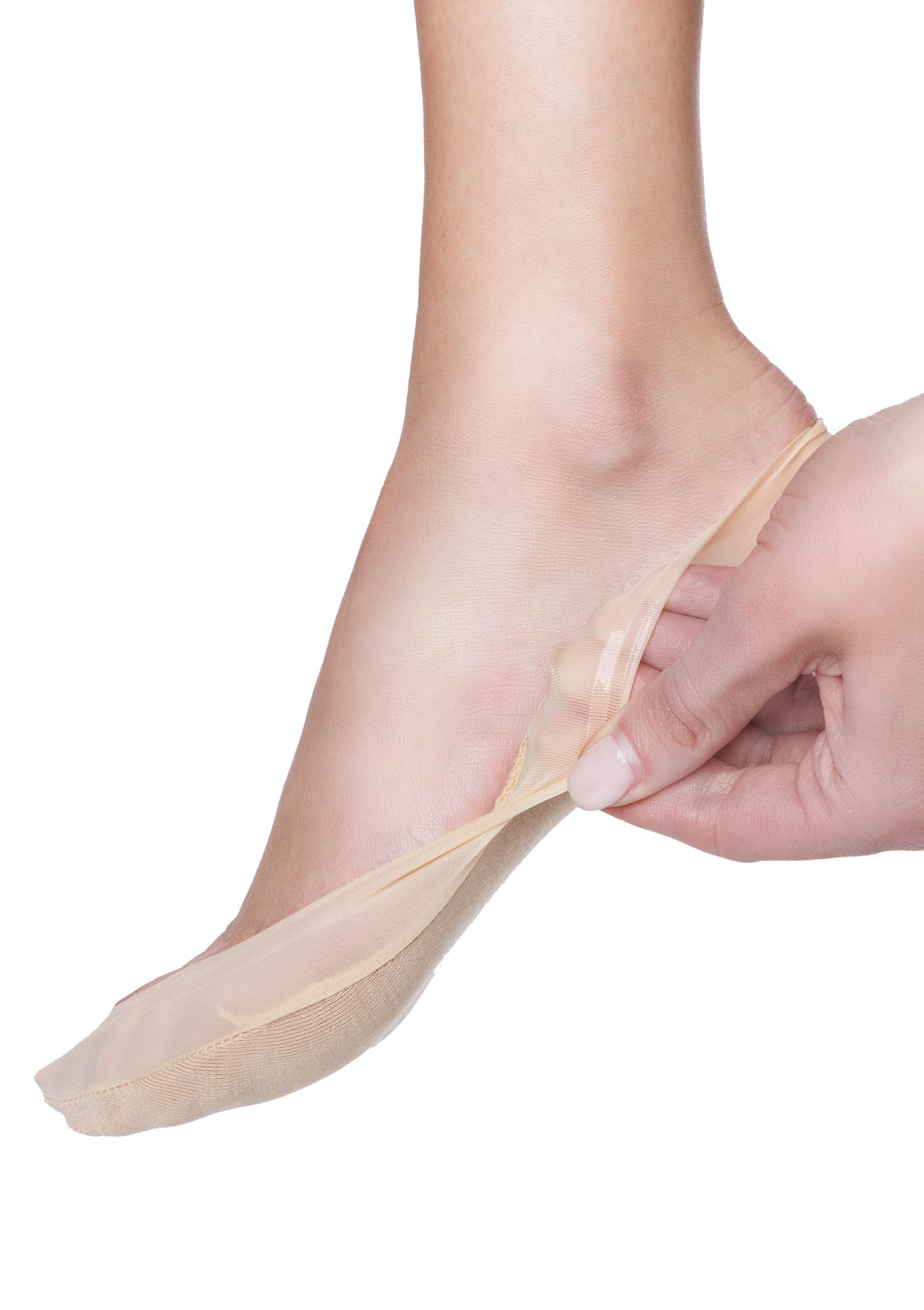 Mocno Wycięte Skarpetki Stopki I33 Low Marilyn, black