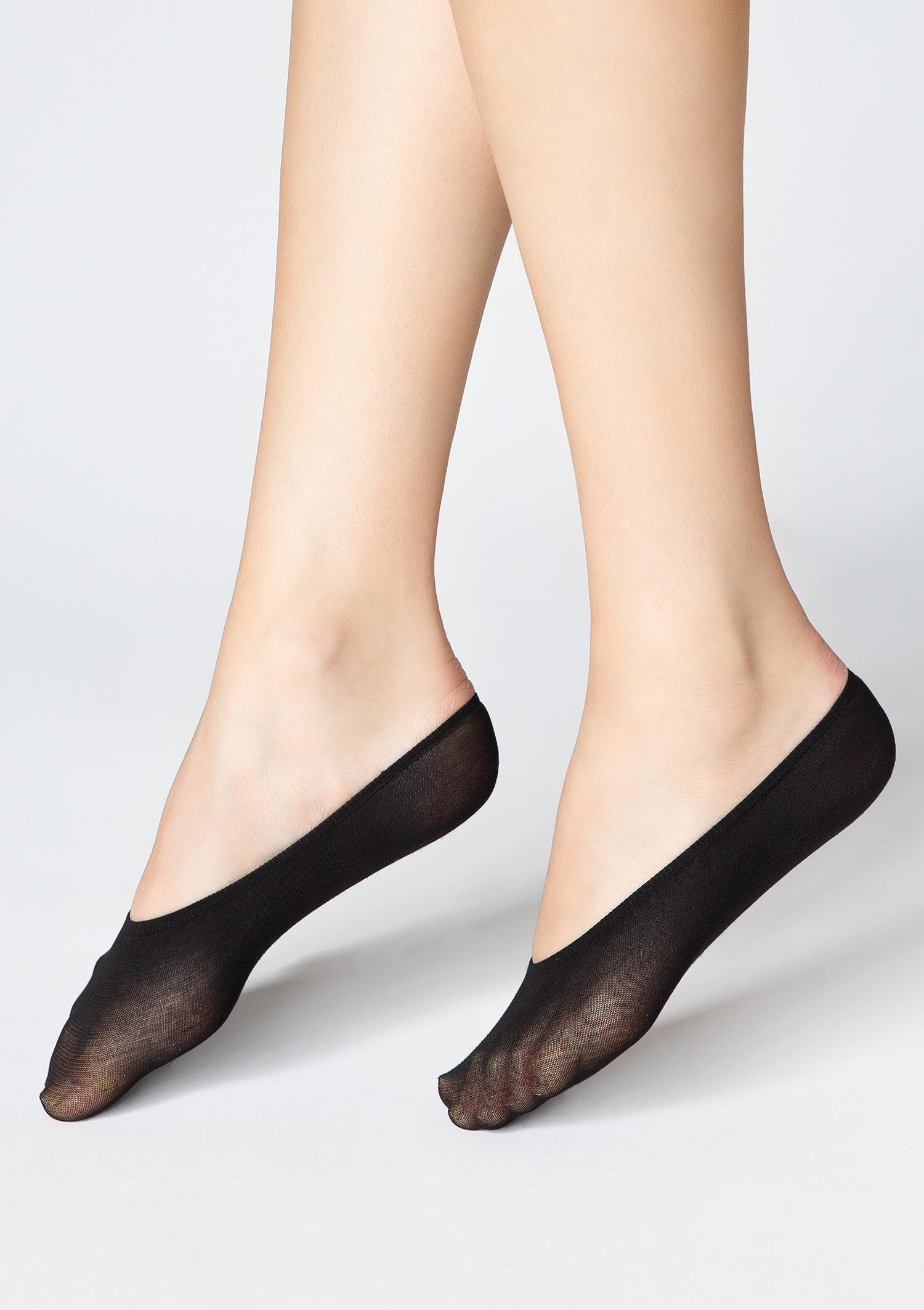 Bawełniane Skarpetki Stopki Damskie Cotton 940 New Marilyn, black