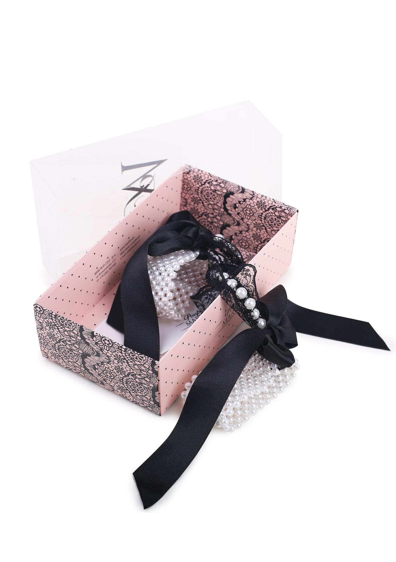 Kajdanki z Pereł Pearls Of Love Poupee Marilyn, black/pearl