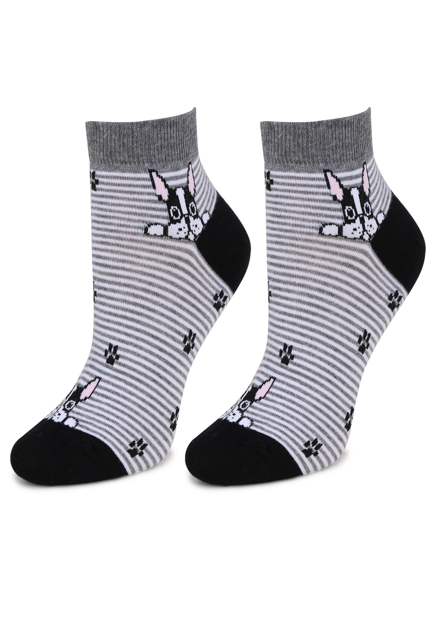 Skarpetki Damskie w Pieski Footies F52 Boston Marilyn, Marilyn