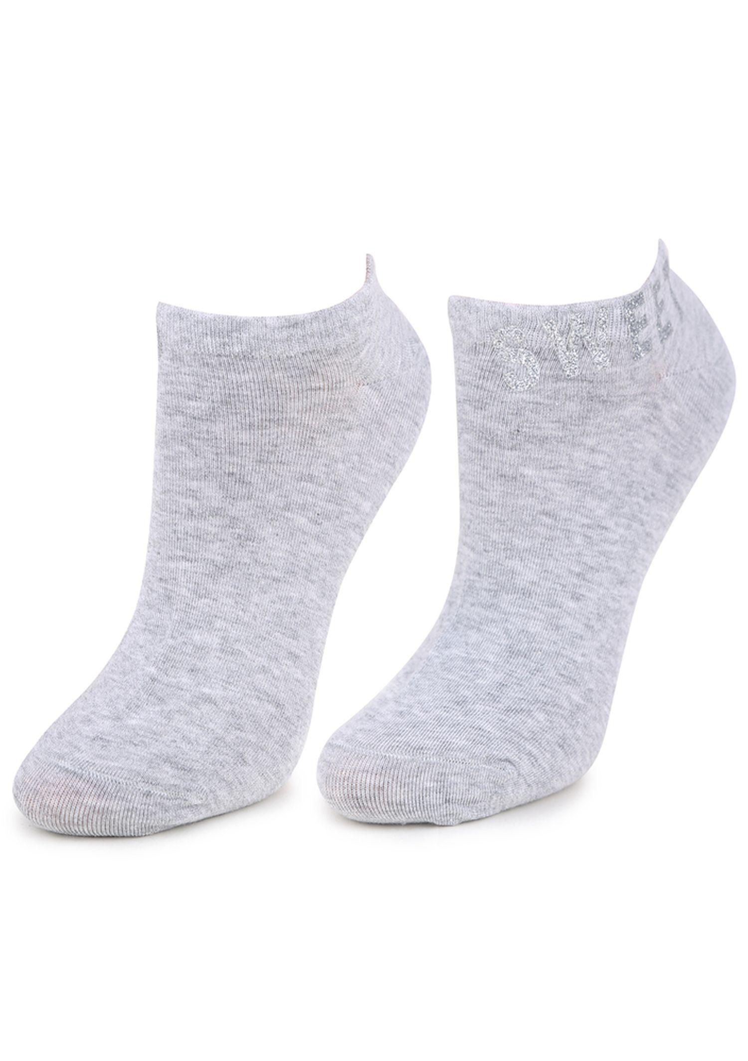 Niskie Skarpetki Damskie z Napisem Footies P43 Marilyn, black