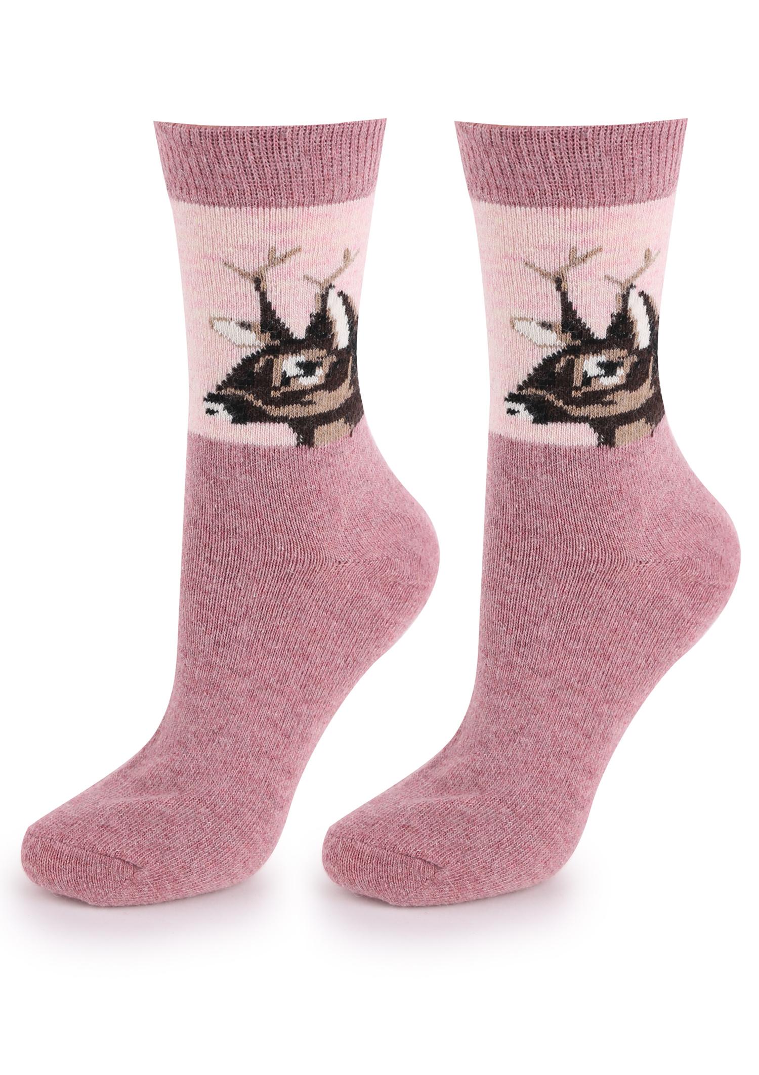 Ciepłe Skarpetki Damskie z Jelonkiem No Terry R30 Marilyn, dark grey
