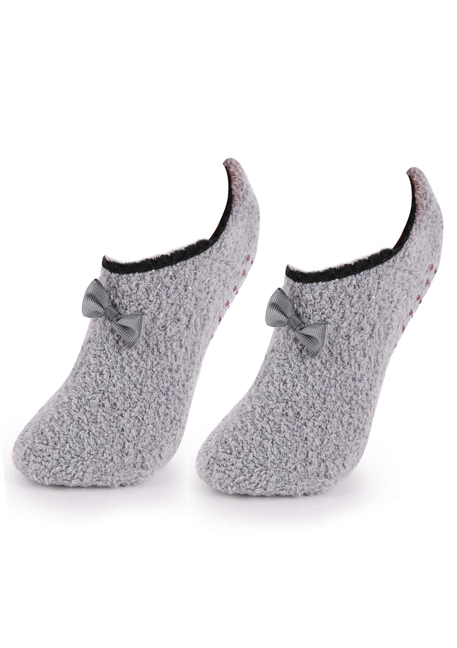 Ciepłe Skarpetki Coozy Baletka z Kokardką Abs R47 Marilyn, dark grey