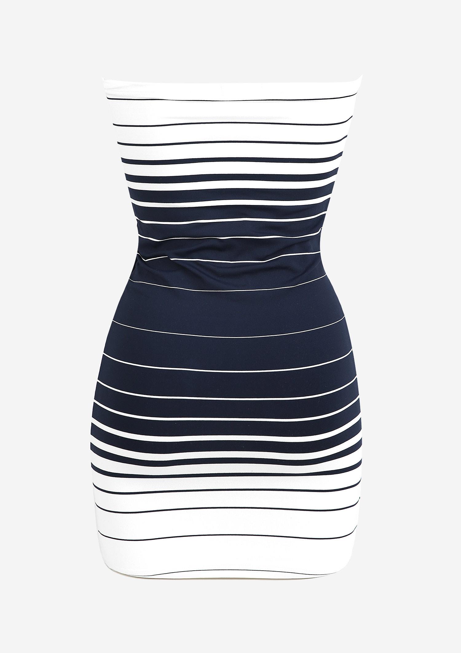 Sukienka Plażowa w Paski Marine Marilyn, white/dark blue