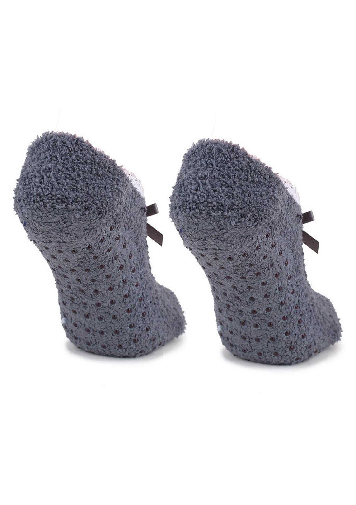Skarpetki damskie baletki z froty Coozy N59 ABS Grey Marilyn