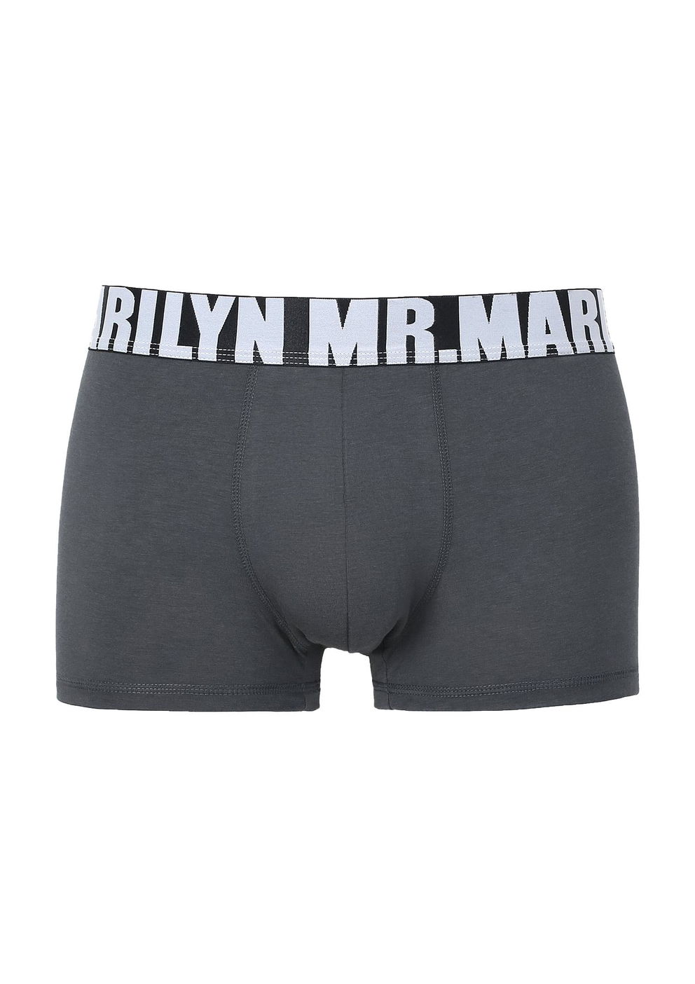 Gładkie bawełniane bokserki męskie Letters Marilyn
