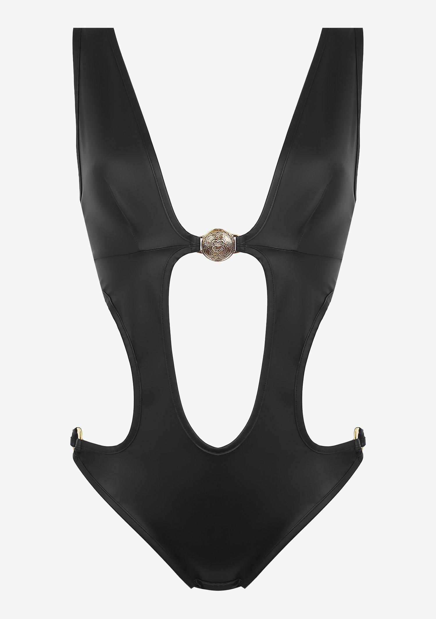 Damenbodysuit aus Öko-Leder Piquant Poupee Marilyn