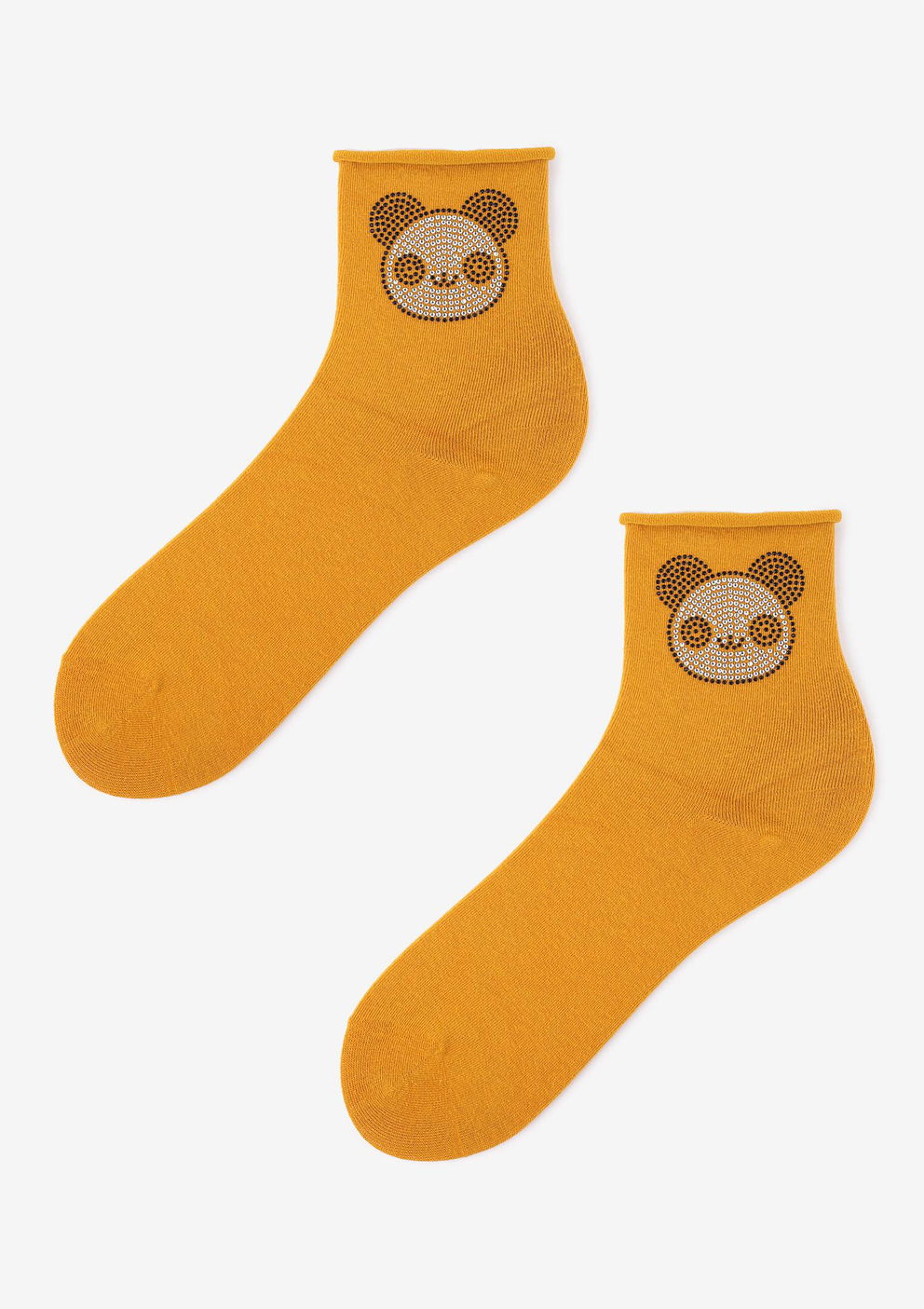 Skarpetki damskie z błyszczącą pandą Cotton Smile Panda Marilyn