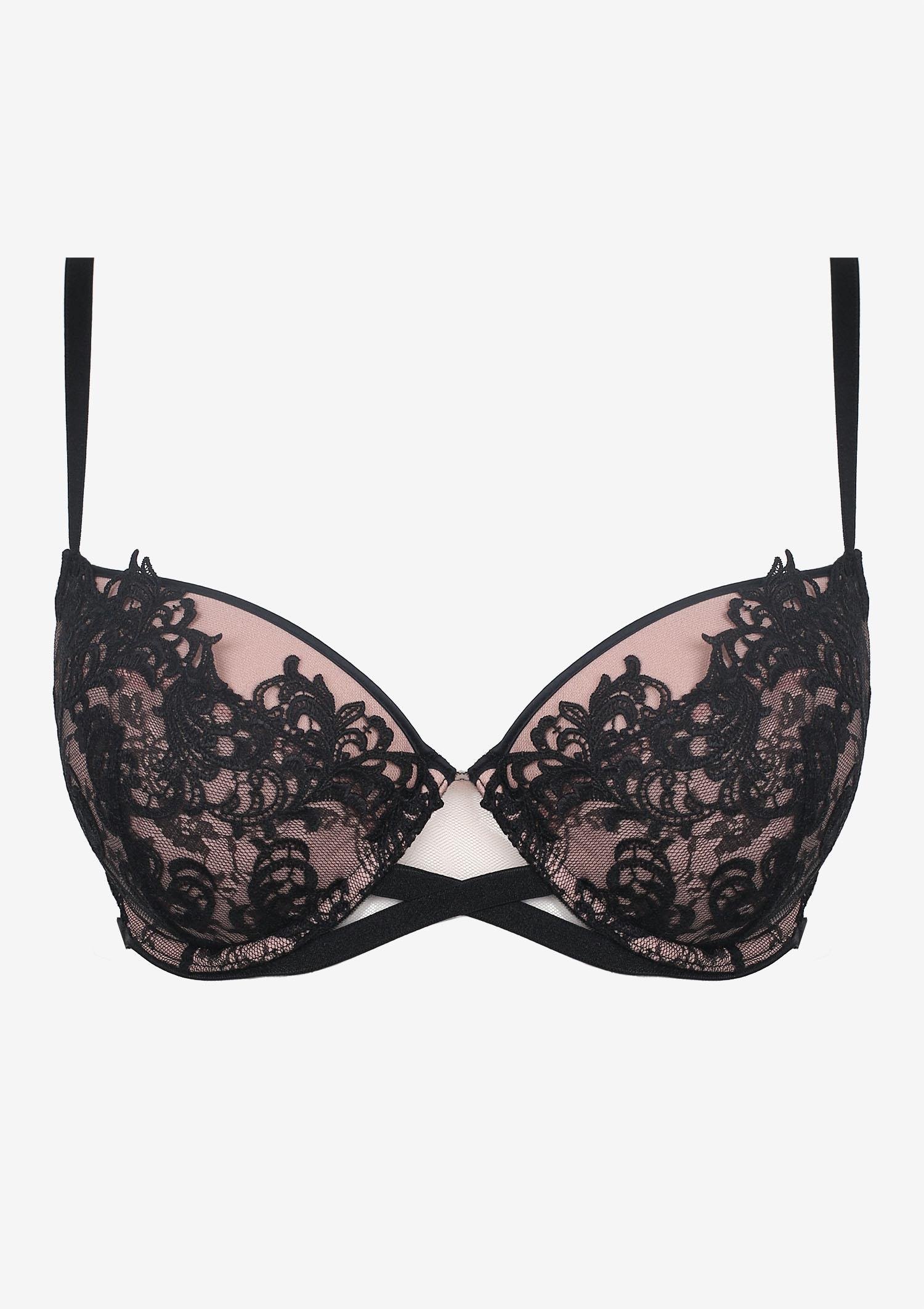 Push-up bra with embroidery on the cups Comme ci comme ca Poupee