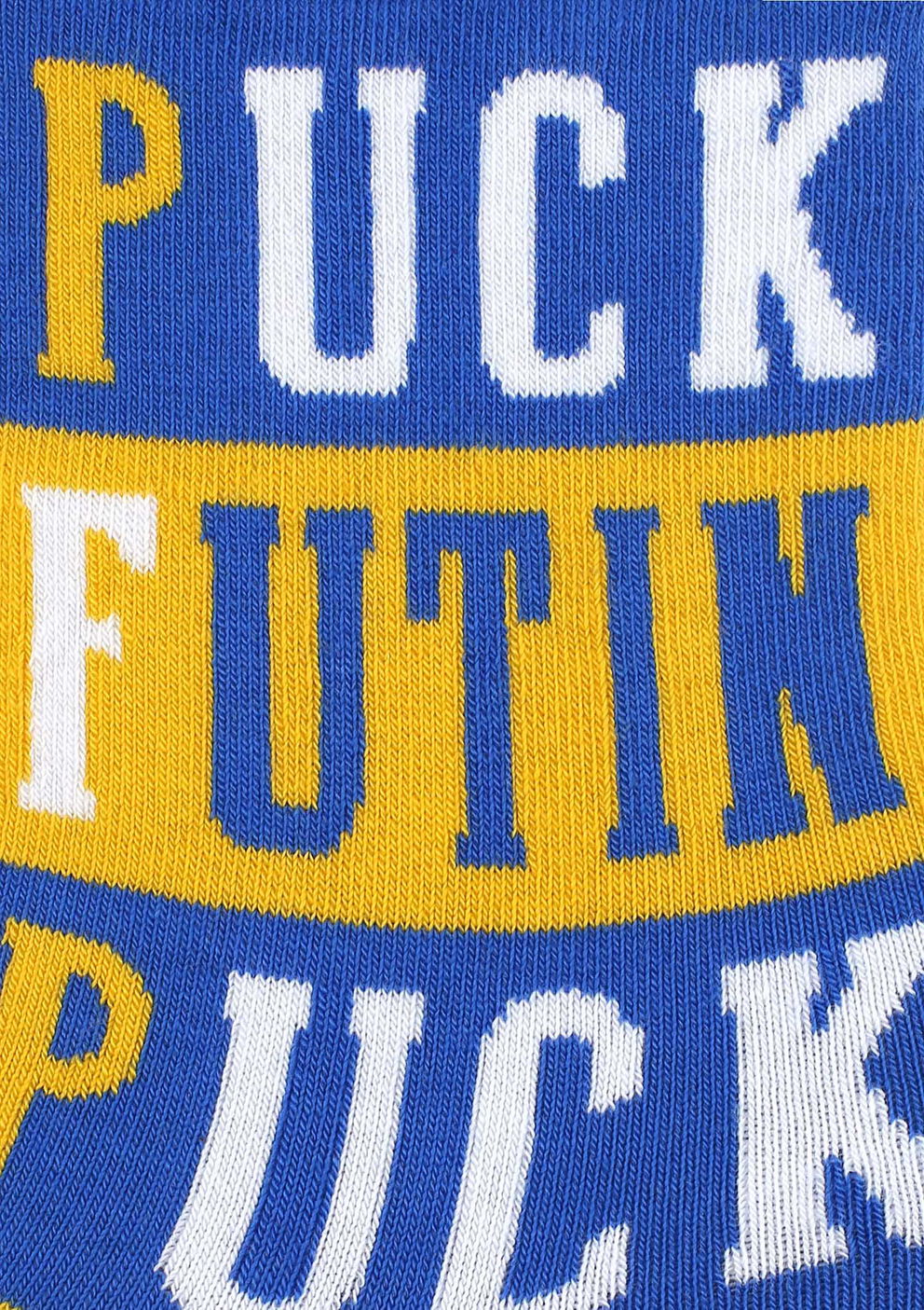 Dwukolorowe skarpetki damskie z napisami SL Puck Marilyn