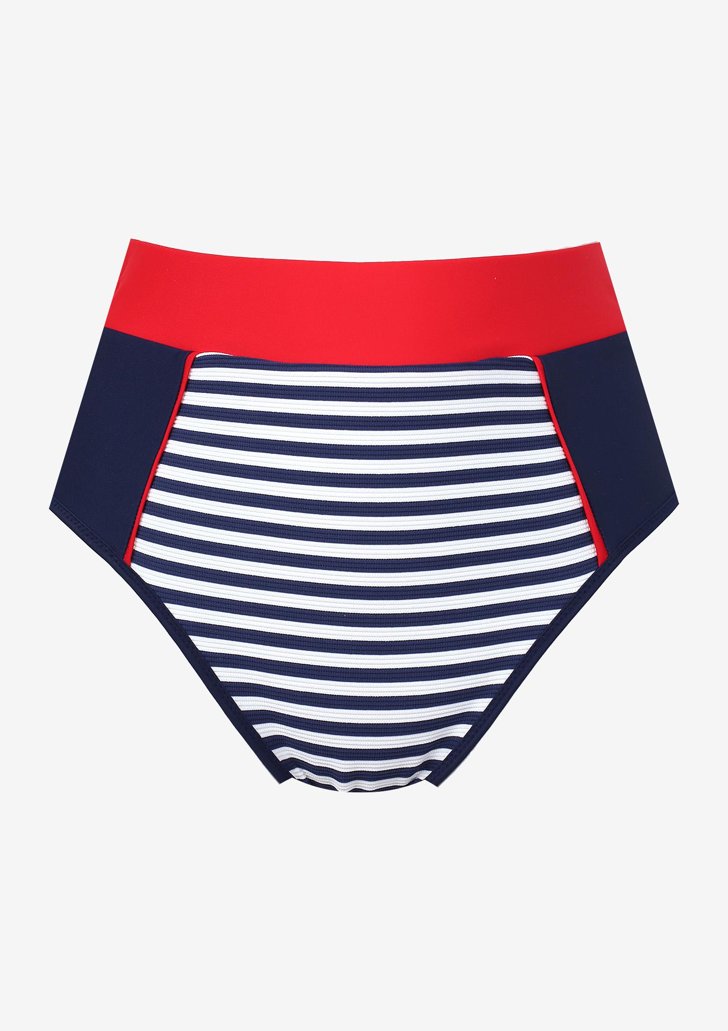 Wysokie figi kąpielowe w marynarskim stylu Marino 2 Poupee Marilyn, fuchsia