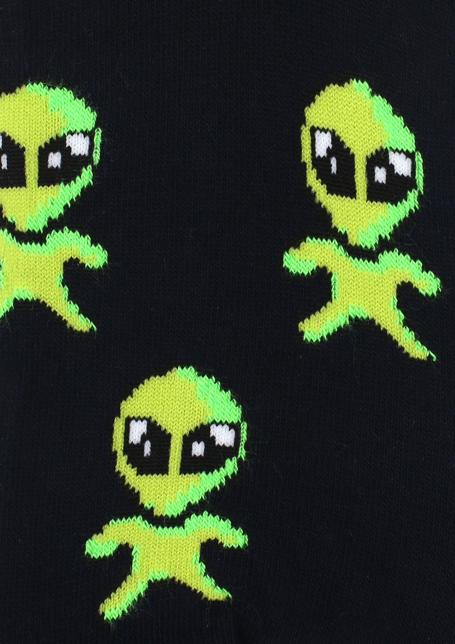Skarpetki damskie w ufoludki SL Ufo Marilyn, navy