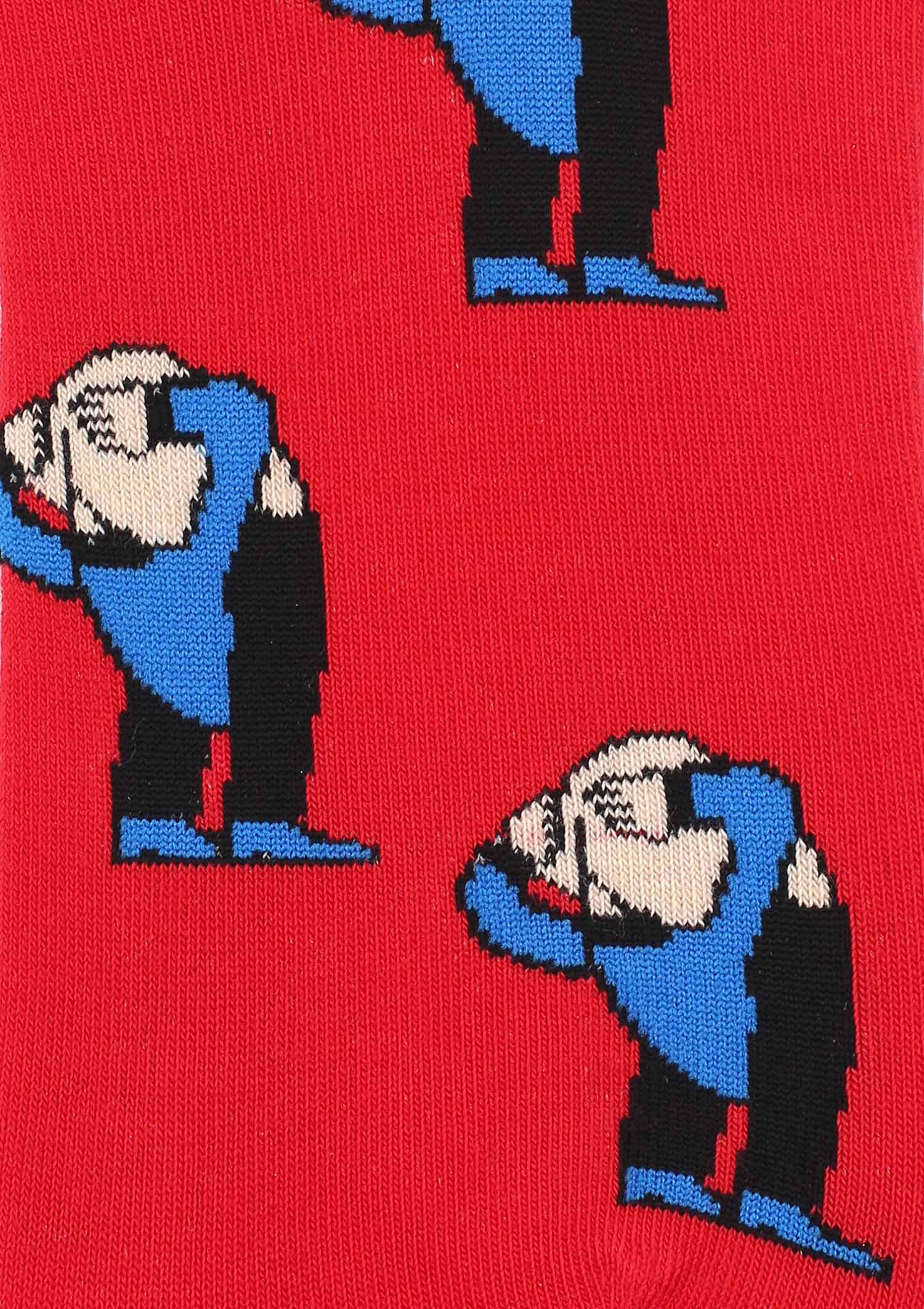Bawełniane stopki męskie z grafiką Footies Men OMG Marilyn, red
