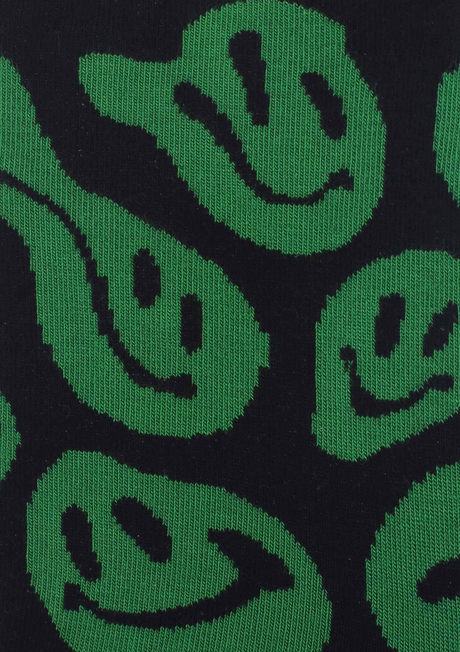 Bawełniane stopki męskie z grafiką buziek Footies Men Creepy Marilyn, green/black