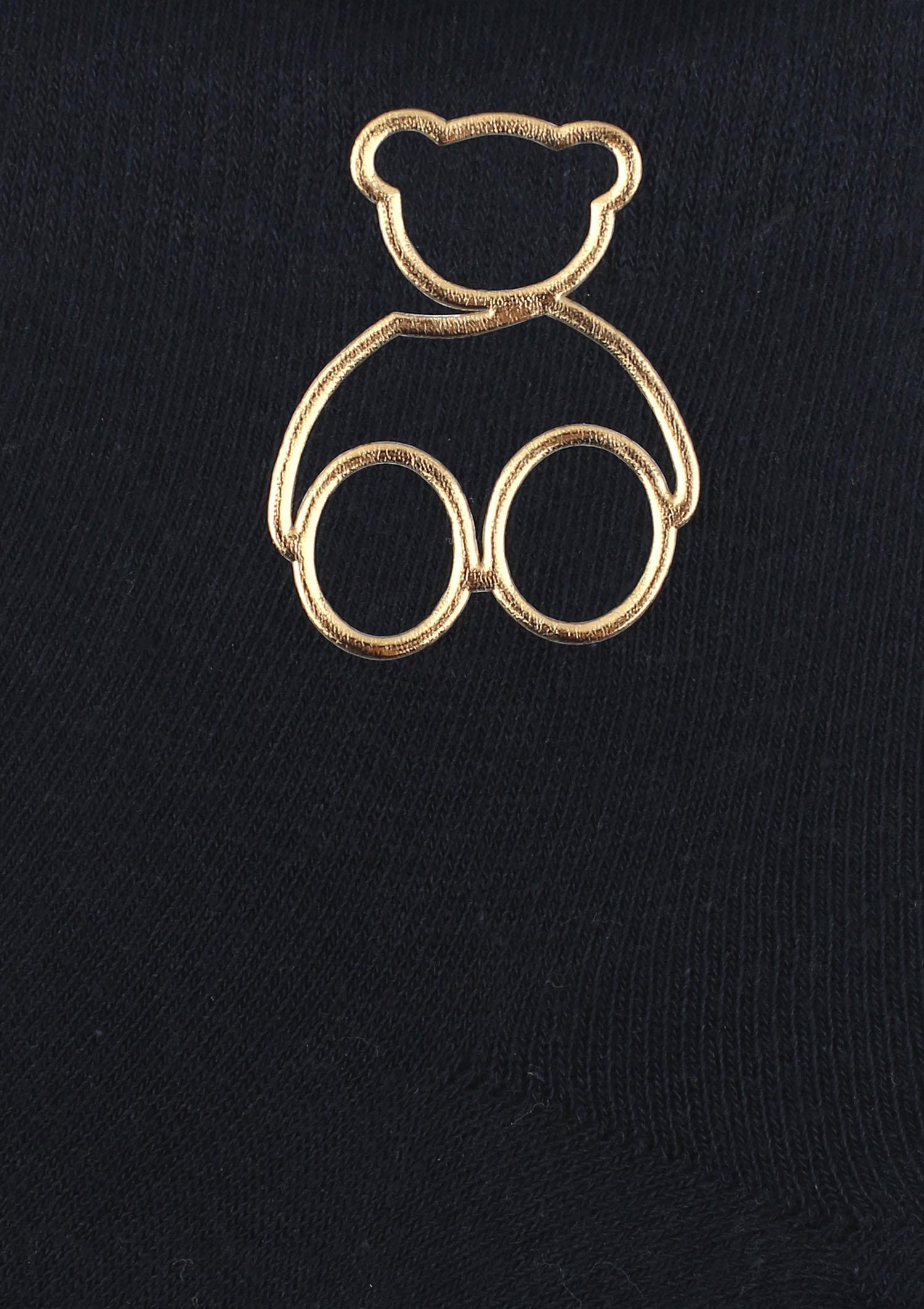 Bawełniane skarpetki damskie ze złotym misiem Cotton Golden Teddy Marilyn