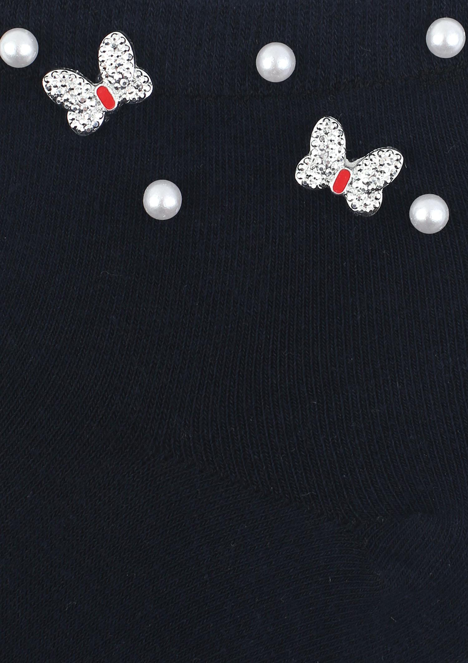 Skarpetki damskie z motylkami Cotton Shiny Butterflies Marilyn