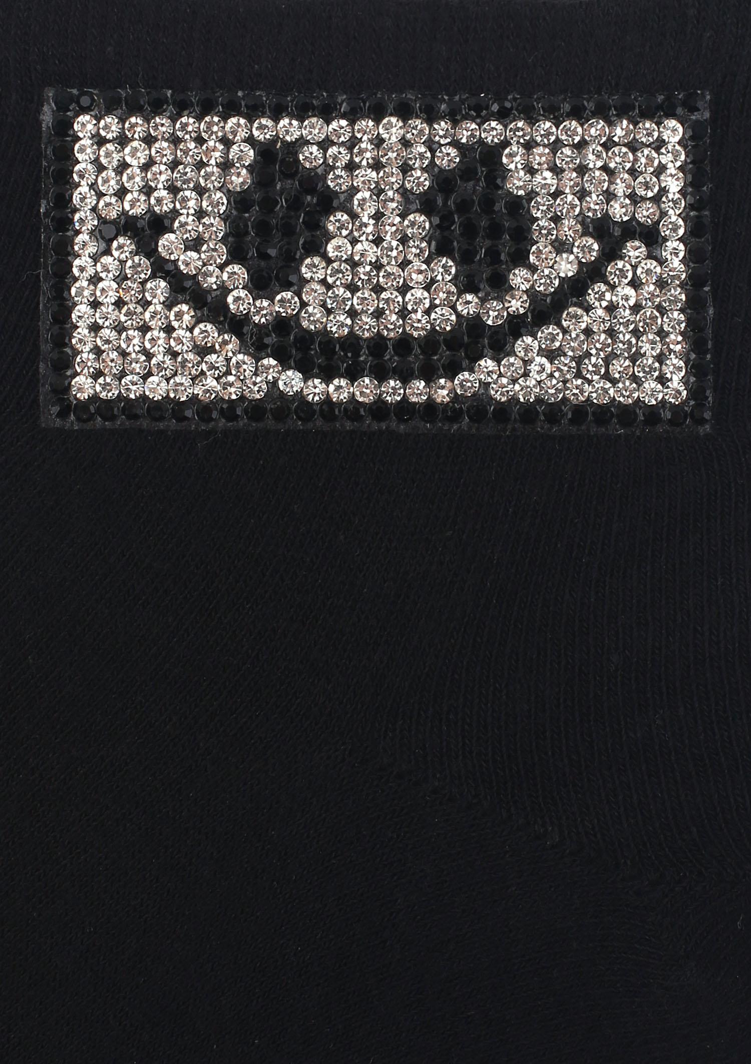 Skarpetki damskie z błyszcząca buźką Cotton Square Face Marilyn