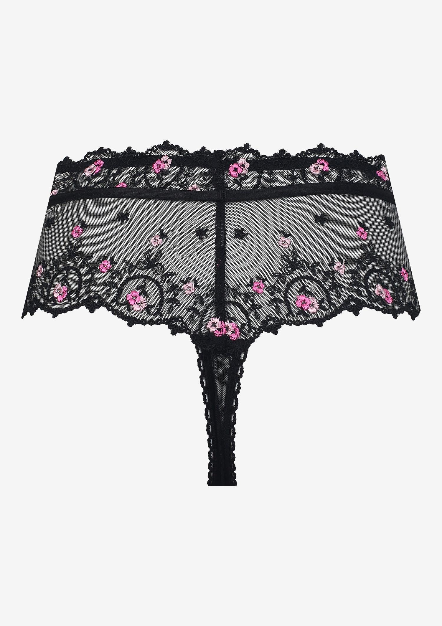 Margherita Poupee Marilyn Women's Floral Embroidery Thong