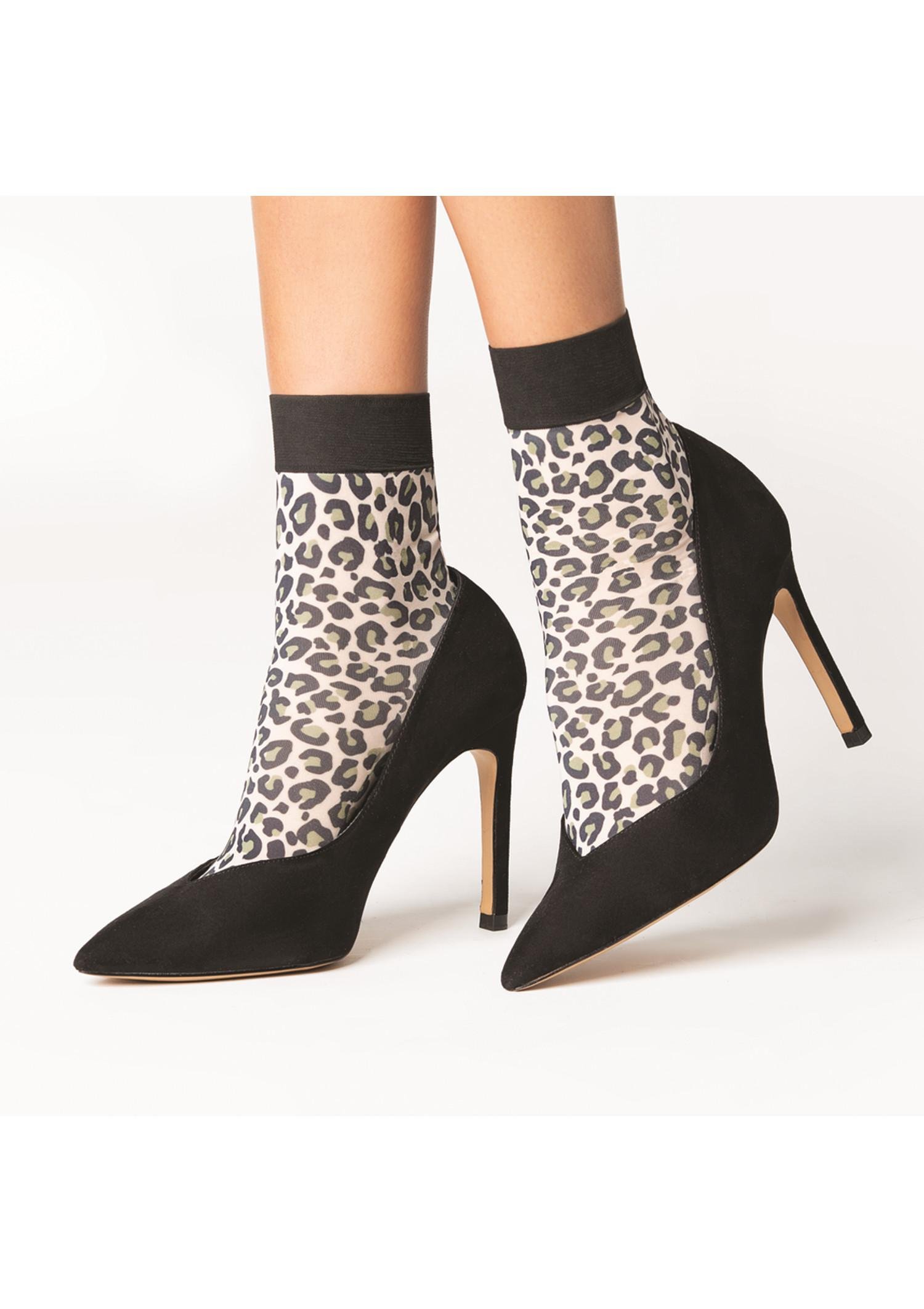 Sexy Panther Marilyn Women's Wide-Ribbed Leopard Print Socks | Marilyn ®