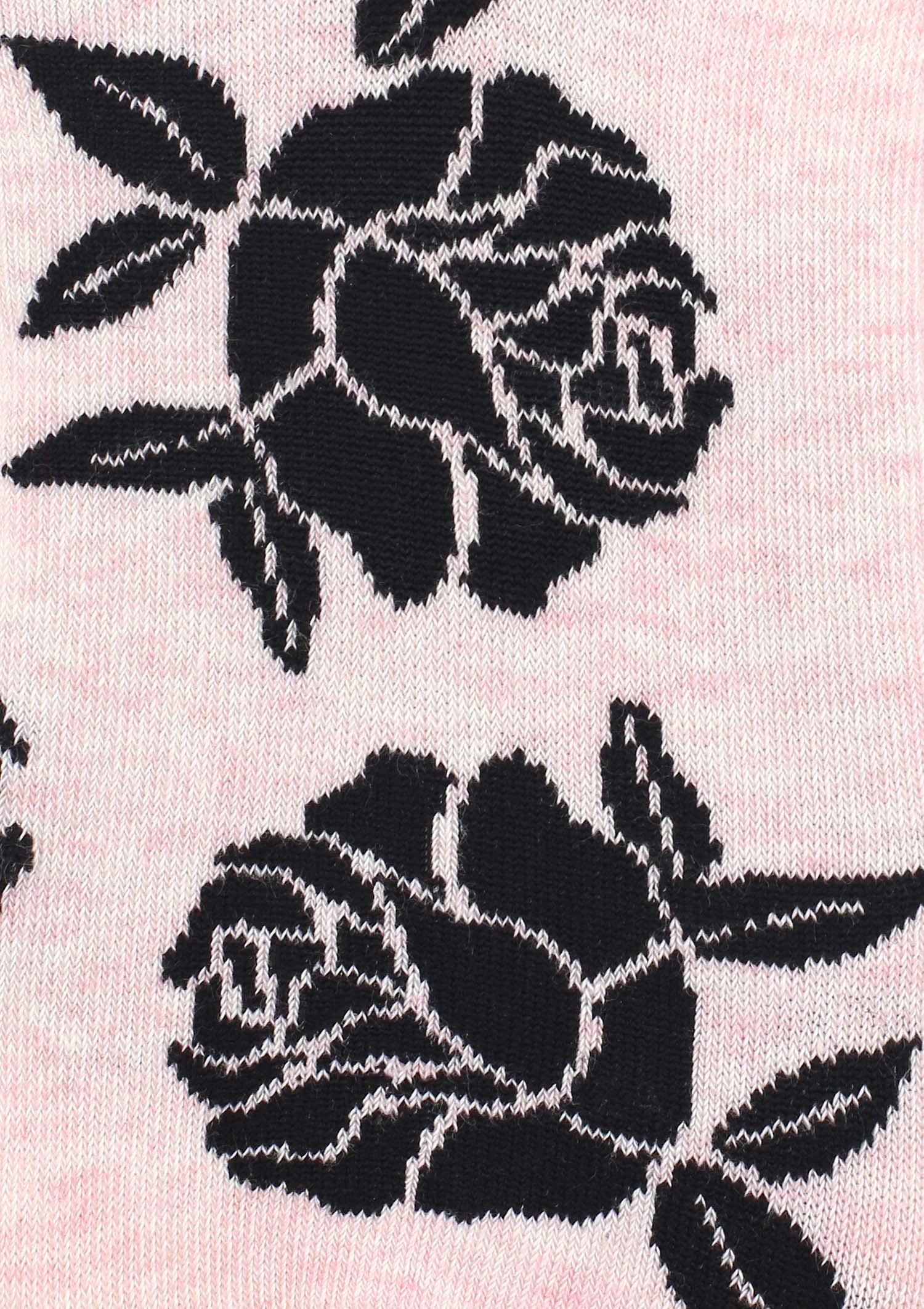 Skarpetki damskie z grafiką róż SL Roses Marilyn, pink