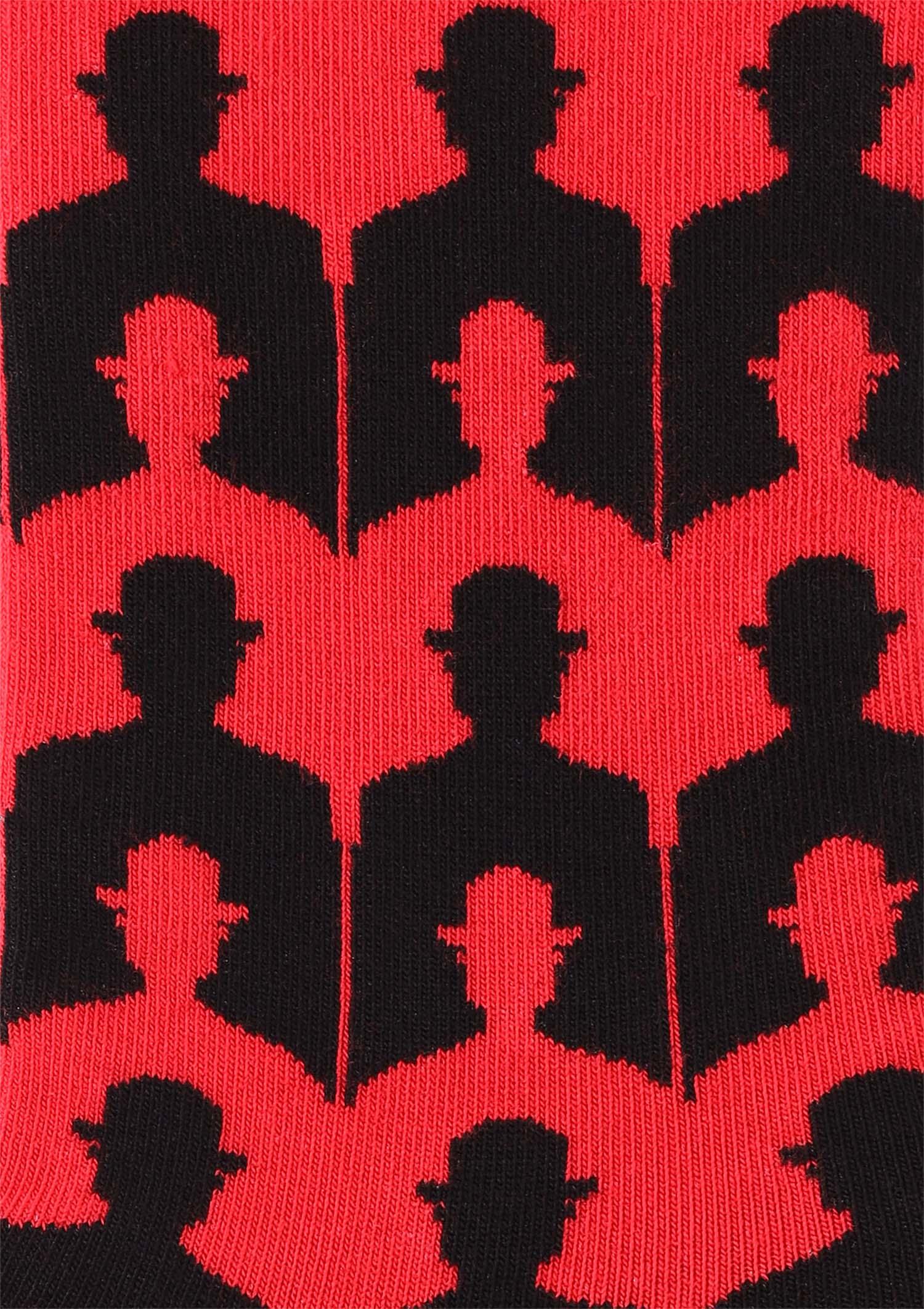 Skarpety męskie z postaciami w kapeluszach Men Hat Marilyn, red