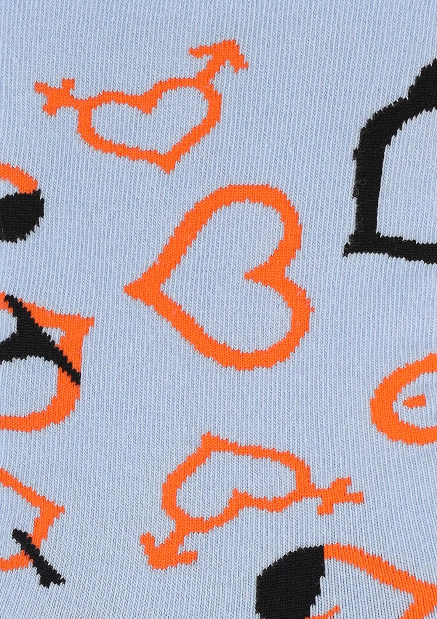 Skarpetki męskie z zabawną grafiką serc Horny Hearts Marilyn, blue