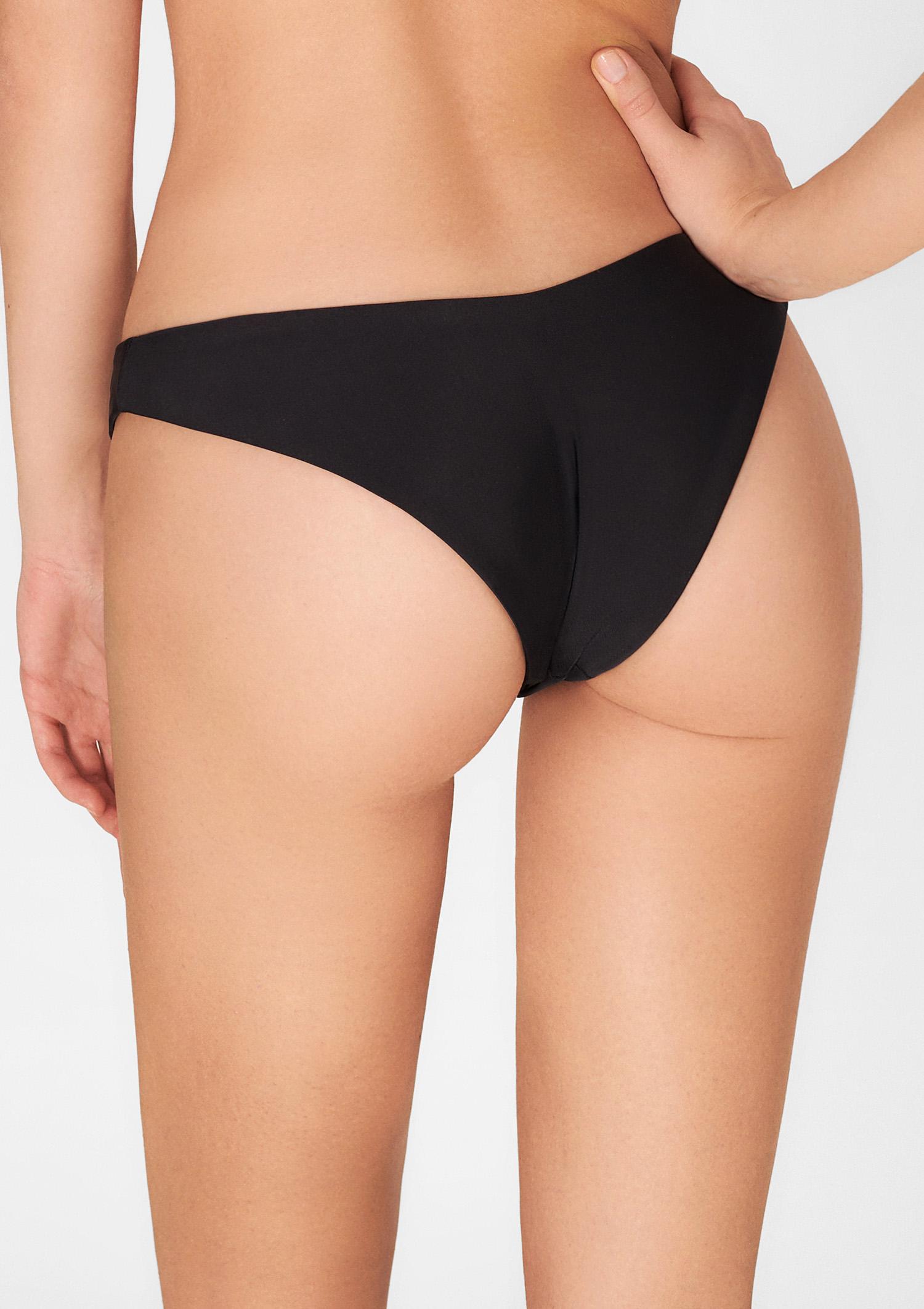 Figi kąpielowe klasyczne z microlycry Audrey Poupee Marilyn, black