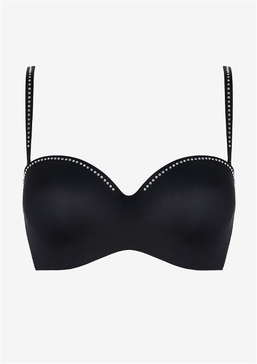 Women's push-up demi-corset bra with transparent inserts Lovely Secret  Poupee Marilyn