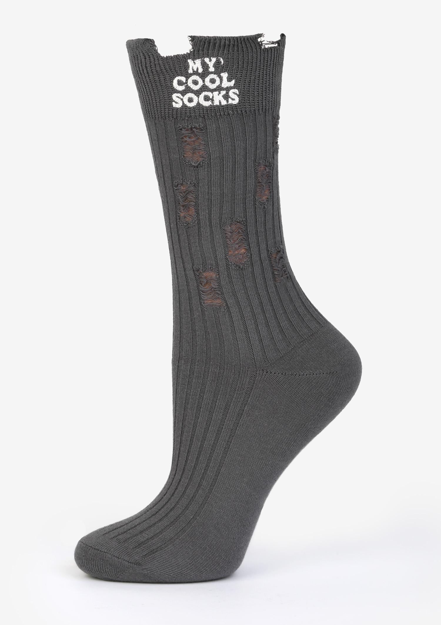 Skarpetki damskie bawełniane z modnymi przetarciami B43 Marilyn