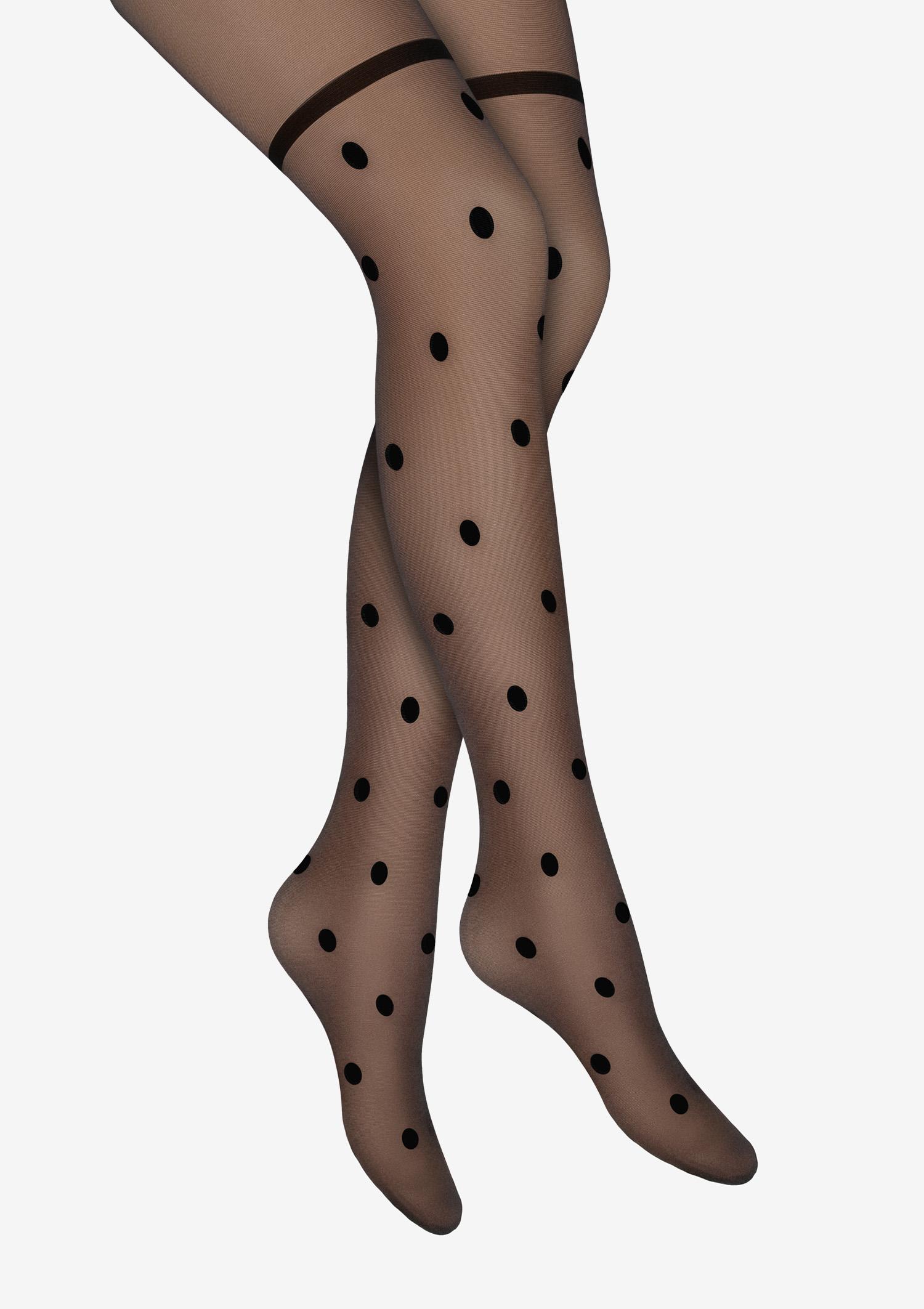 FUNNY w.04 - women's patterned tights 20 DEN - POLKA Health