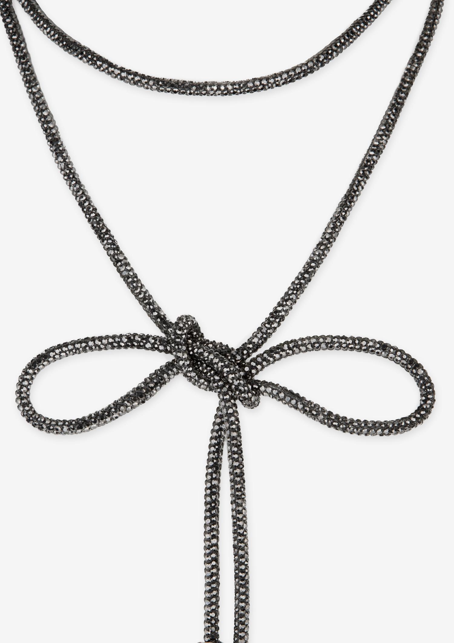 Chocker z mieniących się kryształków Kira 01 Poupee Marilyn, Poupee