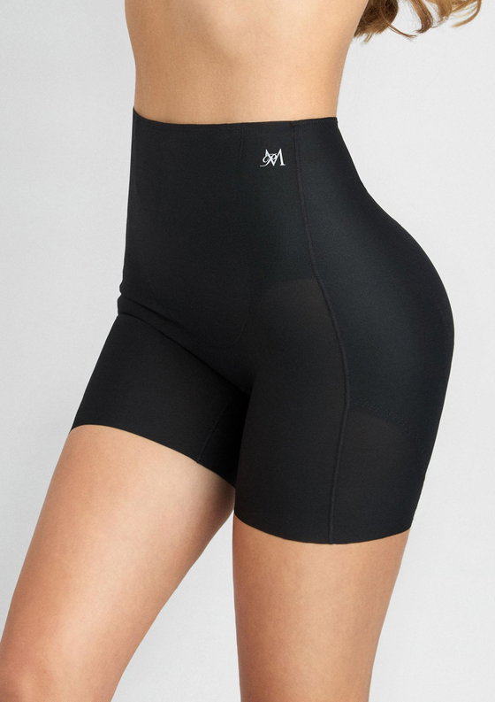 MARILYN Hipster Vita Alta Donna - Mutandine In Cotone Morbido, Comode E Traspiranti, Taglia L Nero - 4