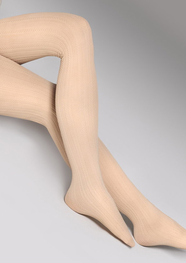 Bas Nylon My Fair Lady Couleur Beige - Taille 2, Style Jarretelle Vintage Italien, Neuf Avec étiquettes