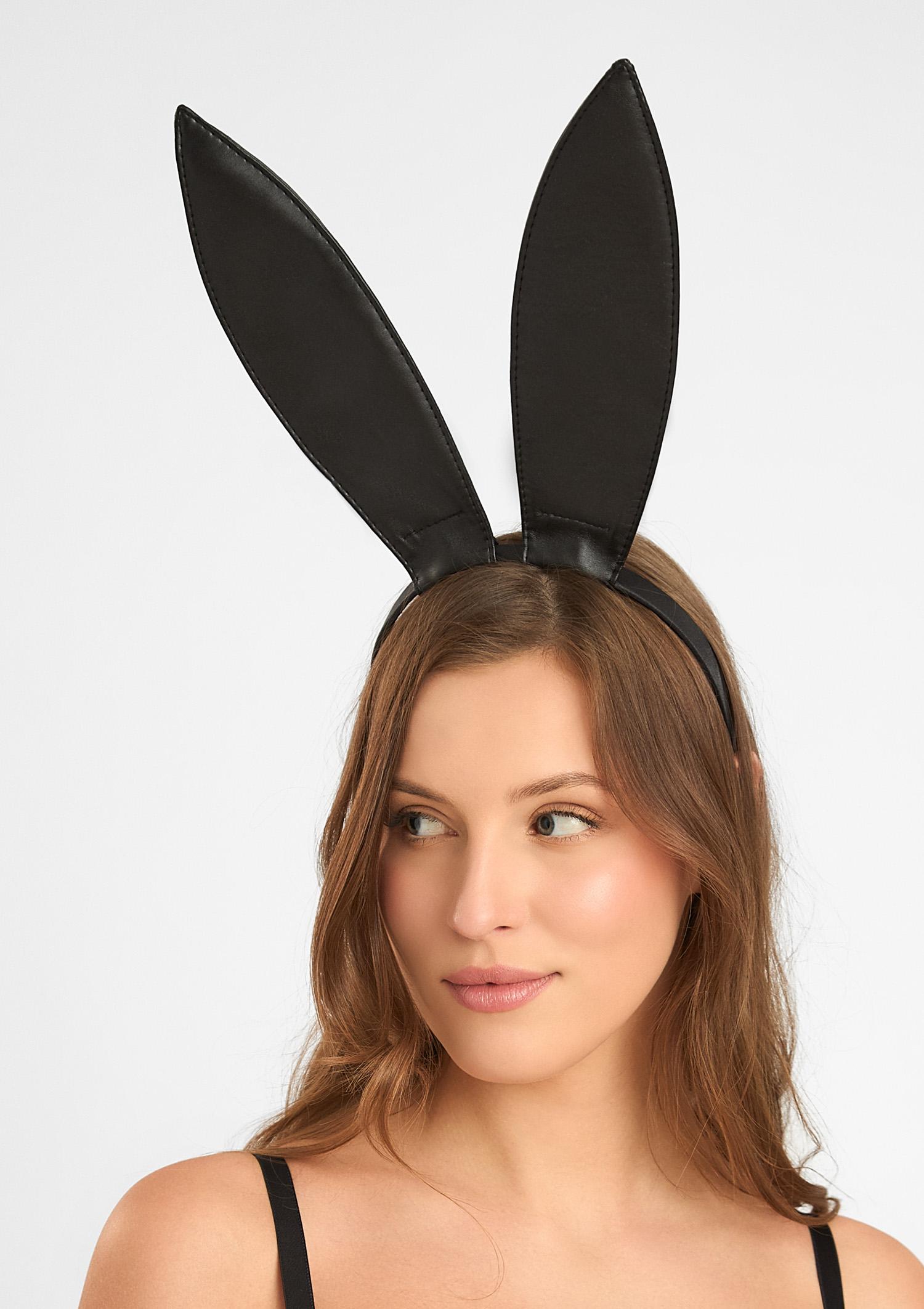 Opaska na głowę z króliczymi uszami - Bunny, black