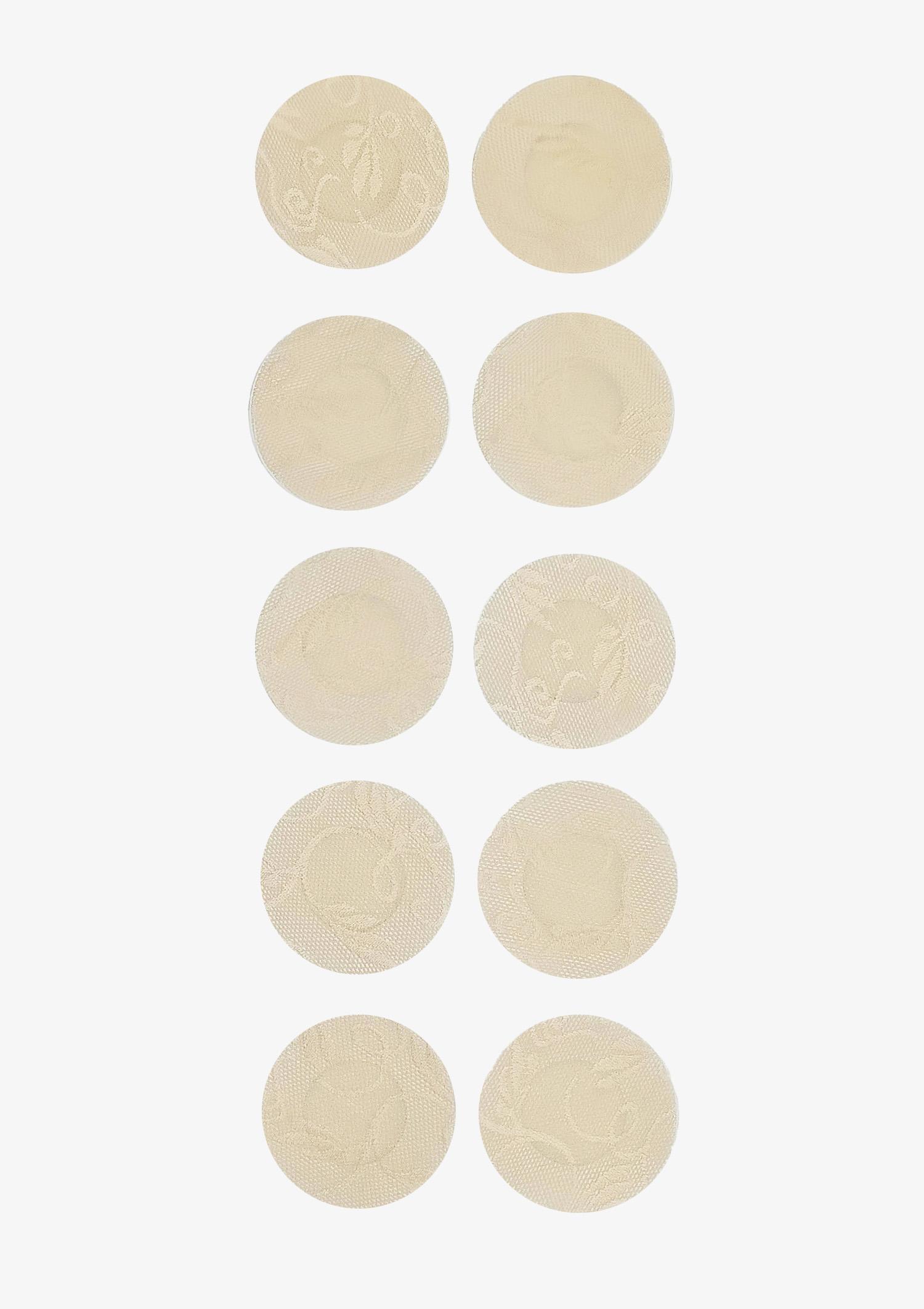 Osłonki okrągłe 5 par na brodawki - Koronka