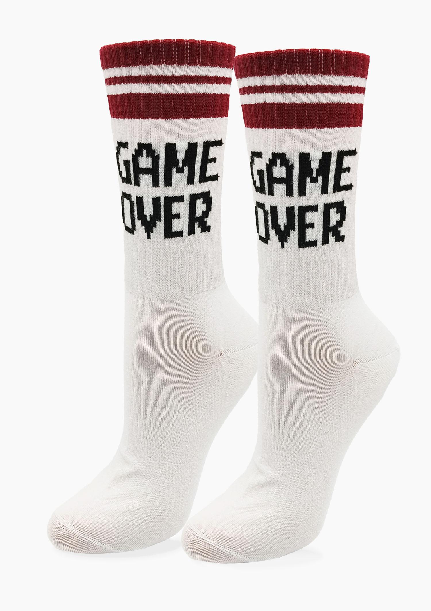 Skarpetki bawełniane z napisem - SVL Game, white