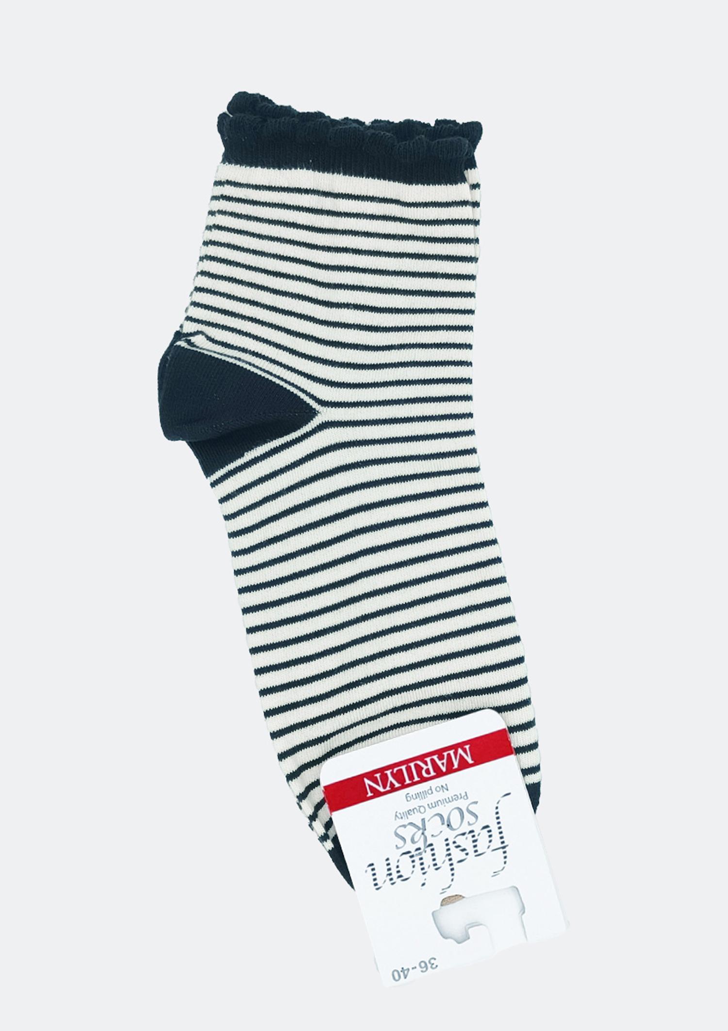Skarpetki bawełniane z pikotką - Scp Stripes
