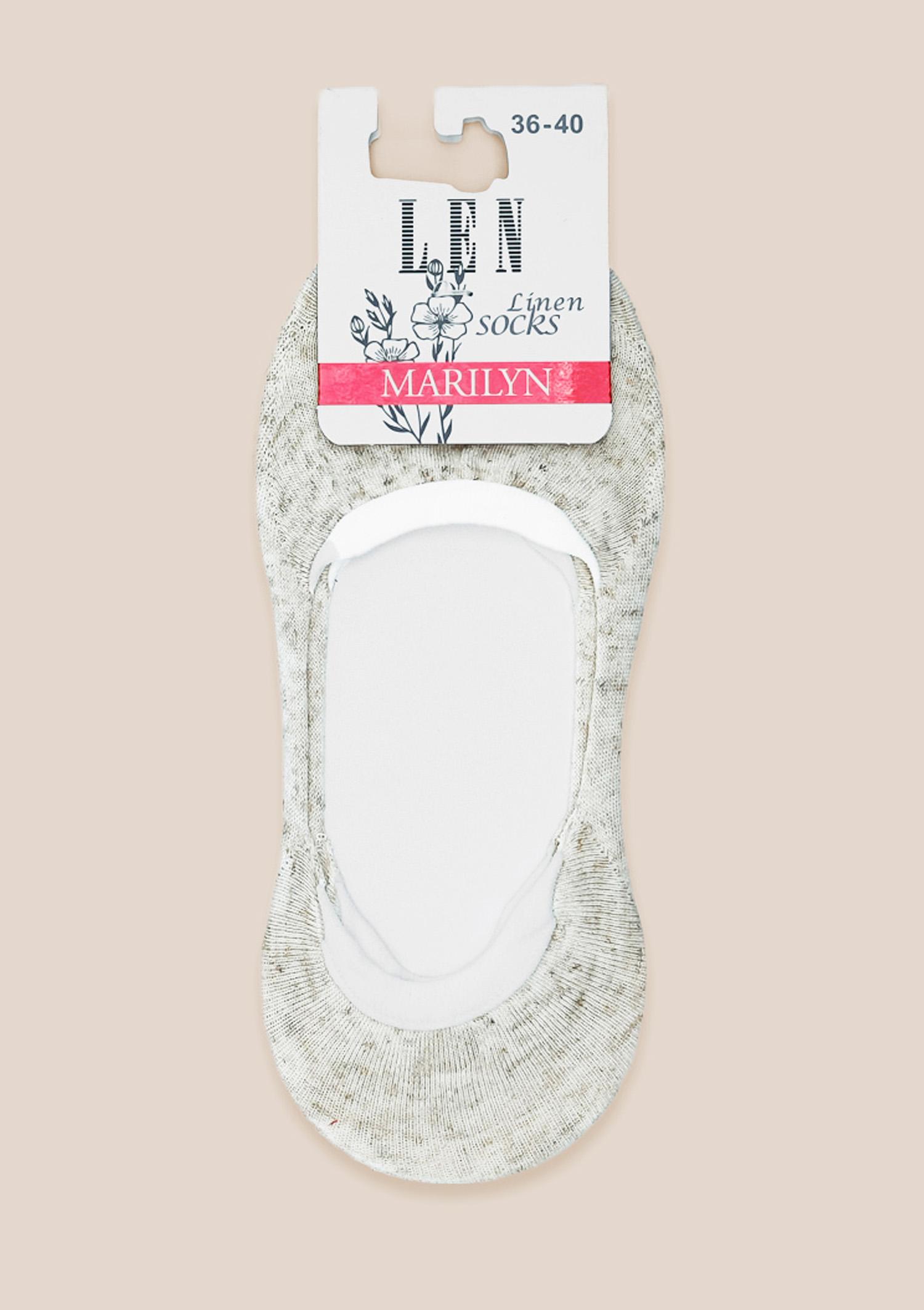 Lniane stopki ze stabilizacją pięty - Len, natural